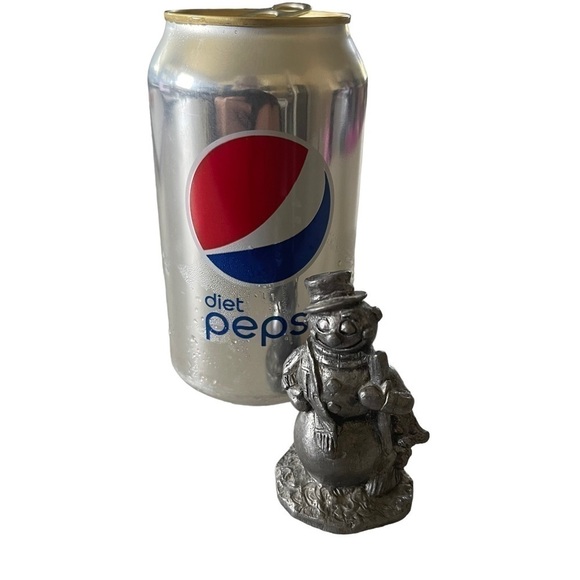 Vintage Michael Ricker Pewter snowman Figurine 1987 - Picture 2 of 14